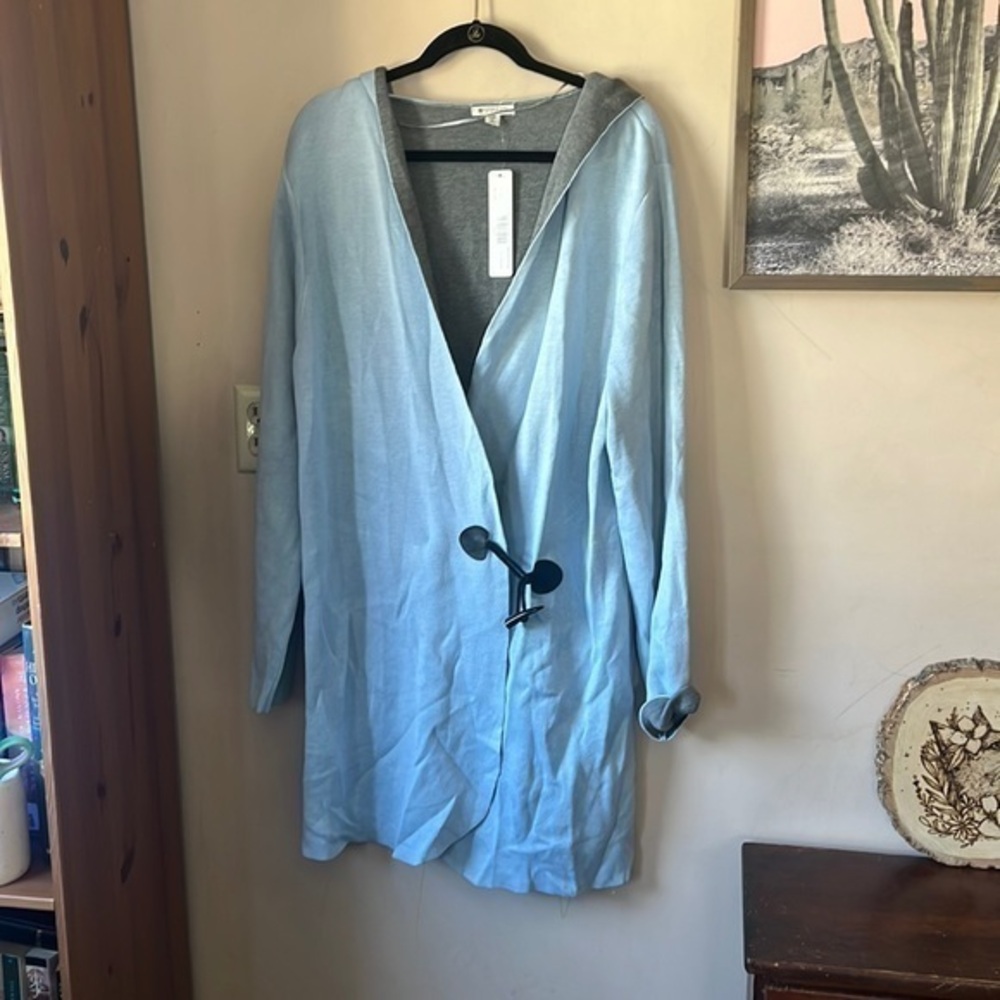 NWT Spanner Sky Blue “Oslo” Knit Sweater Jacket Size Large/XL